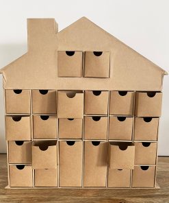 Calendrier de l&rsquo;Avent maison en papier mâché à faire soi-même