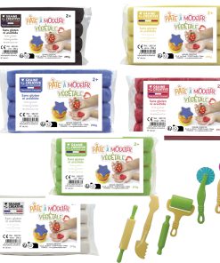Kit 6 pâtes à modeler végétales et ses accessoires