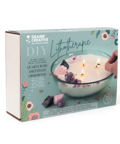 KIT DIY – Coffret bougie lithothérapie XXL
