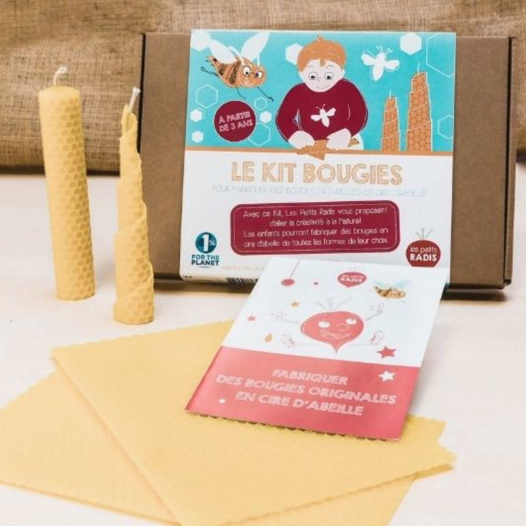 LE KITKIPOUSSE : Kit pour fabriquer des bougies en cire d’abeille