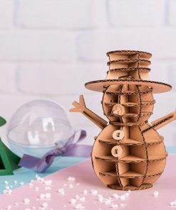 Maquette 3D en carton – Bonhomme de neige