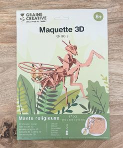 Maquette 3D en bois – Mante religieuse