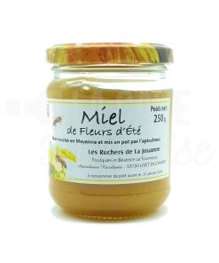 Miel de Fleurs d&rsquo;Été – Les Ruchers de la Jouanne – Livet en Charnie (53) – 250gr