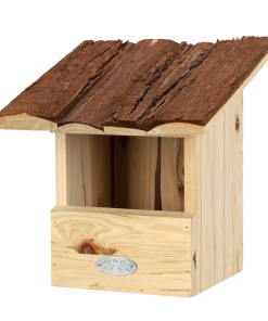 Nichoir rouge gorge toît écorce