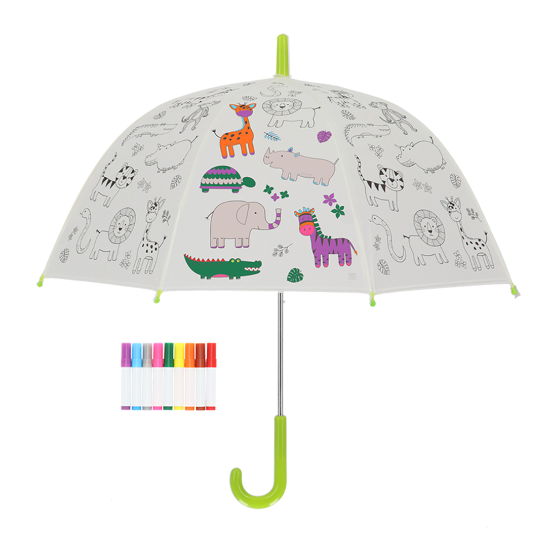 Parapluie jungle à colorier – Image 2
