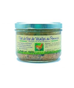 Pâté de Foie de Volailles au Pommeau – Volailles du Nord Mayenne – St Mars sur la Futaie (53) – 180gr