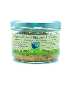 Rillettes de Dinde Moutarde à l&rsquo;Ancienne – Volailles du Nord Mayenne – St Mars sur la Futaie (53) – 180gr