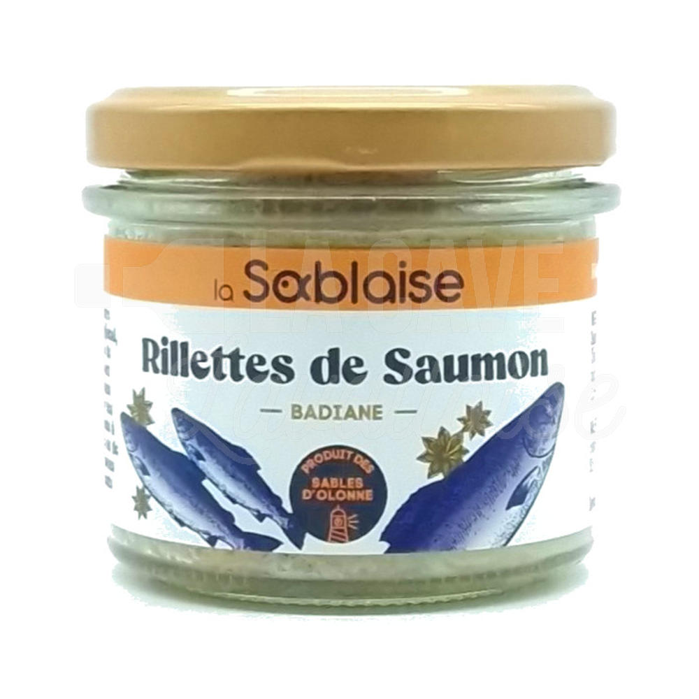 Rillettes de Saumon à la Badiane 90gr – Conserverie La Sablaise
