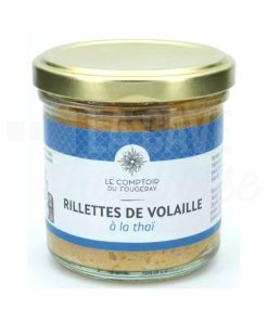 Rillettes de Volaille à la Thaï – Le Comptoir du Fougeray – 120gr