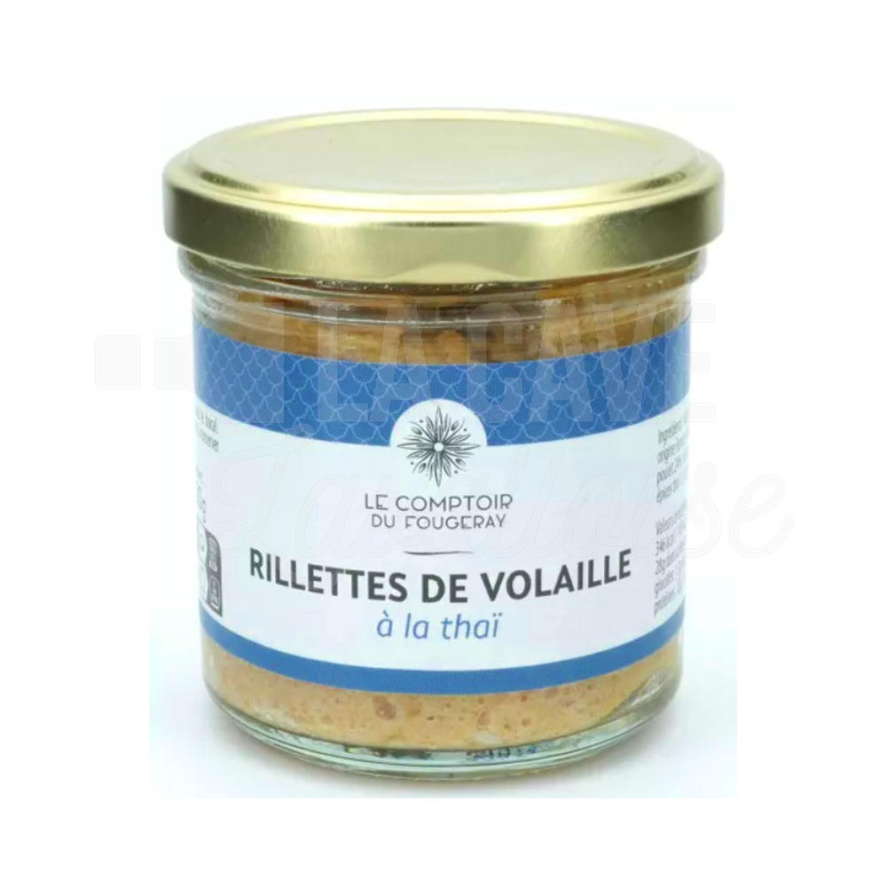 Rillettes de Volaille à la Thaï – Le Comptoir du Fougeray – 120gr