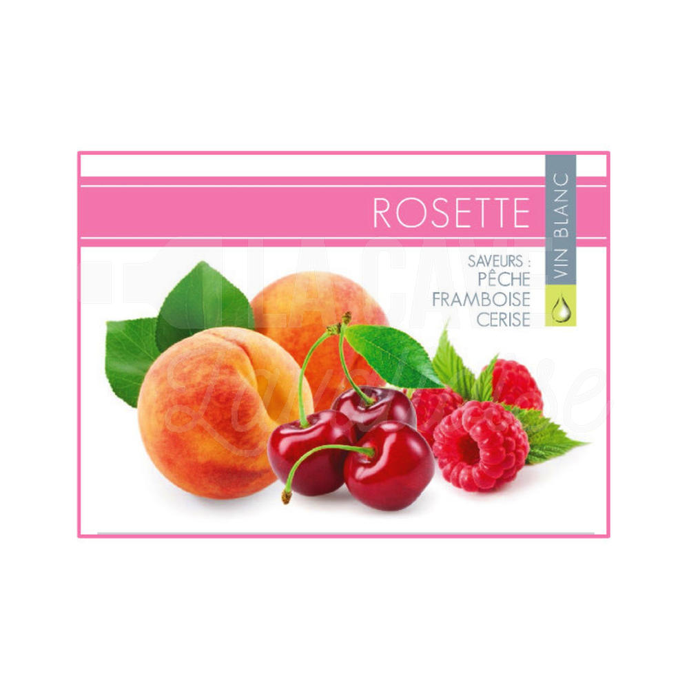 ROSETTE 12° – 5 LITRES – Pêche, Framboise, Cerise