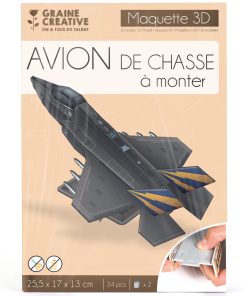 Maquette 3D en carton mousse – Avion de chasse