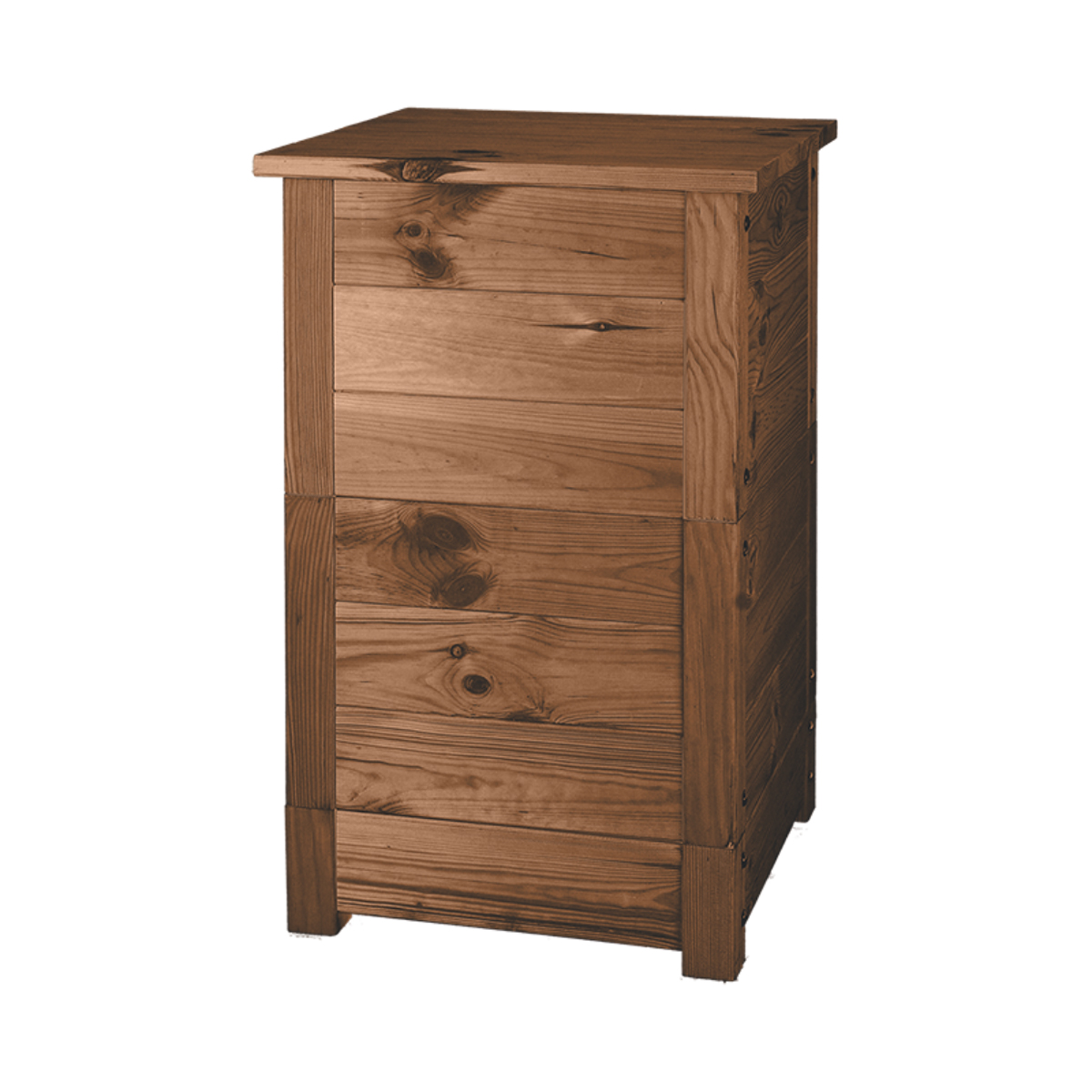 Lombricomposteur en bois marron – Image 2