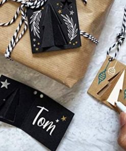 Kit créatif : Étiquettes Cadeaux de Noël + 4 Marqueurs