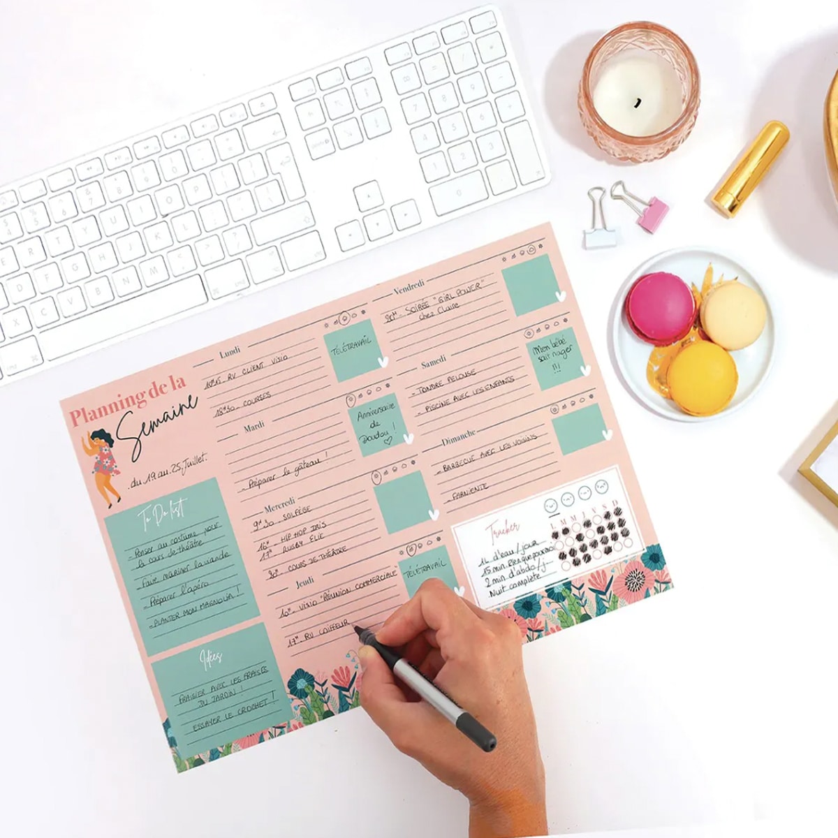 DIY – Planning de la semaine manétique A4 – Image 2