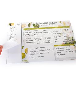 Planning des menus et liste magnétique