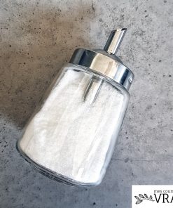 Sucrier à bec en verre et inox