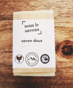 Savon doux au karité-coco – idéal nourrissons