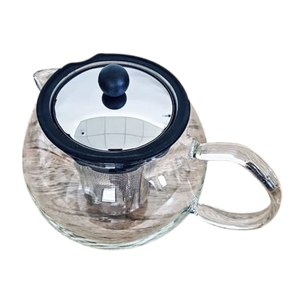 théière à piston en verre avec filtre 1 L – Assam – Image 2