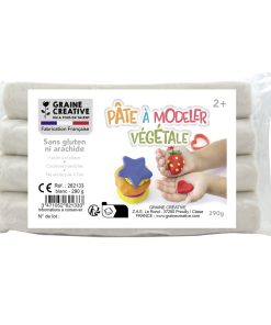 Pâte à modeler végétale blanche
