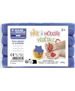Pâte à modeler végétale bleue