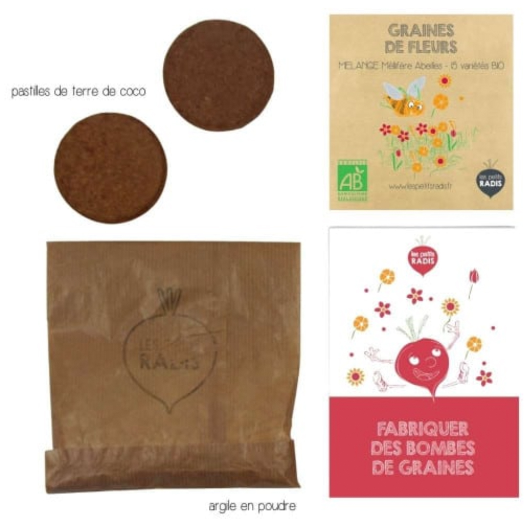 LE KITKIPOUSSE : Kit pour fabriquer des bombes de graines – Image 3