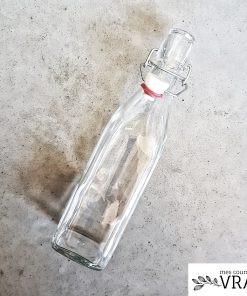 Bouteille en verre transparent – Bouchon Swing