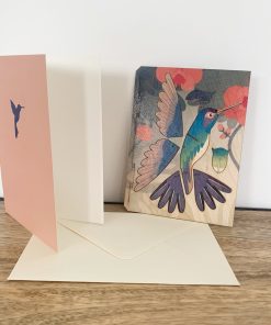 Carte en bois à assembler – Colibri