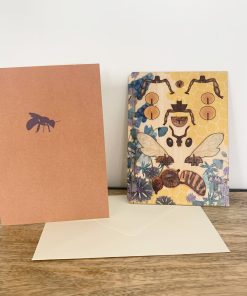 Carte en bois à assembler – Abeille