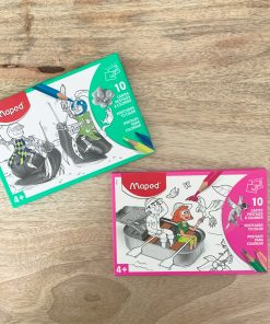 Cartes postales à colorier – Motifs aléatoires