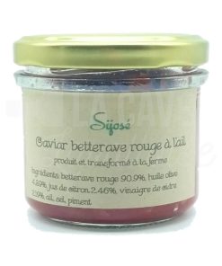 Caviar Betterave rouge à l&rsquo;Ail – La Ferme du Pâquis Fleury – Le Bourgneuf La Forêt (53) – 100gr