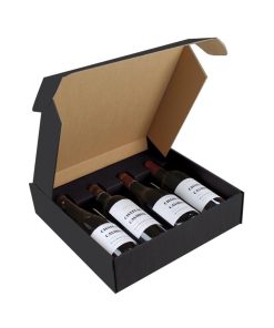 Coffret Vins Nu 4 Bouteilles – Emballage Cadeau sans bouteilles