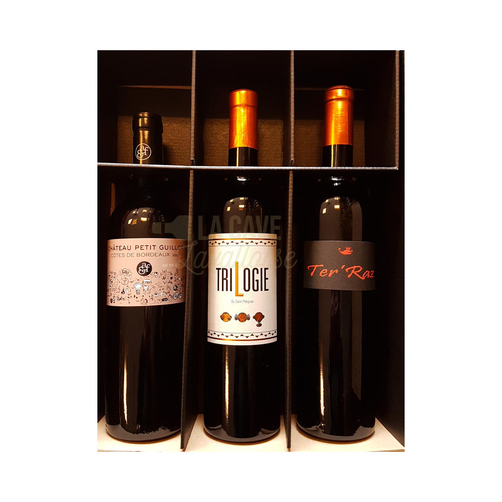 _ Coffret Vins « TRILOGIE » _ Rouges – 3 Bouteilles