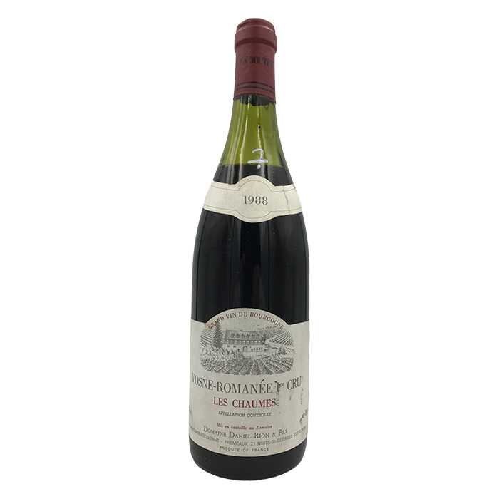 Vosne Romanee 1Er Cru Les Chaumes Rouge 1988 Domaine Daniel Rion (Bourgogne)