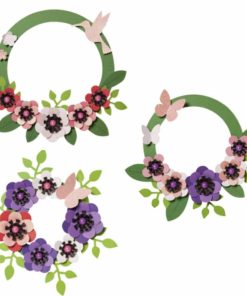 Kit pour 3 couronnes de fleurs en papier