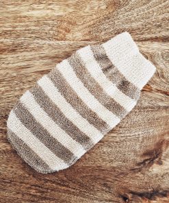 Gant de toilette exfoliant pour le corps