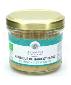 Houmous de Haricot blanc au Citron confit & Zaatar – Le Comptoir du Fougeray – 100gr