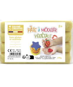 Pâte à modeler végétale jaune
