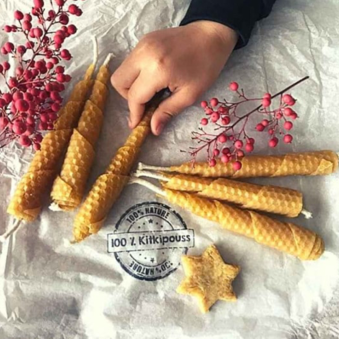 LE KITKIPOUSSE : Kit pour fabriquer des bougies en cire d’abeille – Image 3