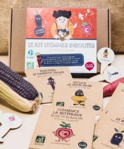 LE KITKIPOUSS : Kit de graines de légumes insolites bio