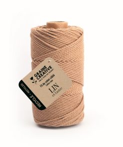 Bobine de fil de coton câblé recyclé – Lin