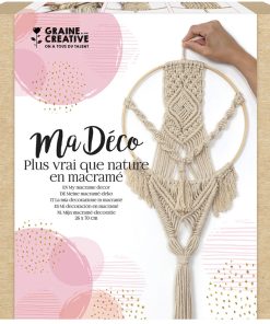 Kit décoration : suspension en macramé