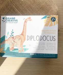 Maquette en bois 3D mécanique  – DIPLODOCUS