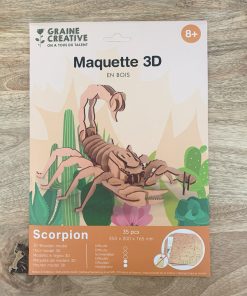 Maquette 3D en bois – Scorpion