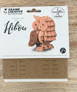 Maquette 3D en carton – Hibou