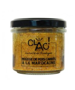 Mousse de Pois Carrés à la Marocaine – Conserverie Clac ! – 100gr