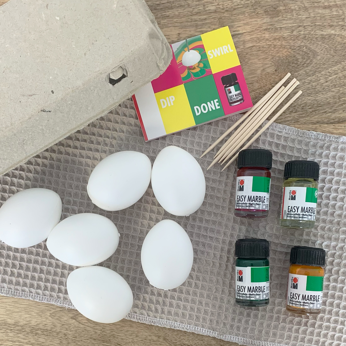 Kit d’oeufs à peindre effet marbre – Image 3