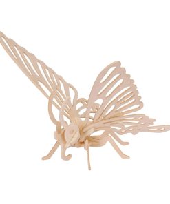 Puzzle 3D en bois – Modèle Papillon