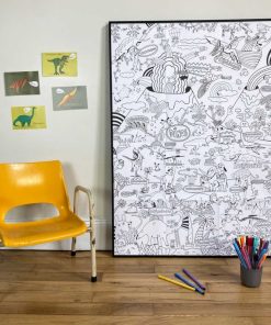 Mon poster géant à colorier – Dinoworld