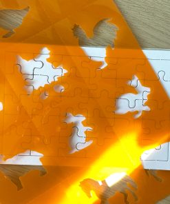 KIT Puzzle vierge à personnaliser (30 pièces) + Pochoir